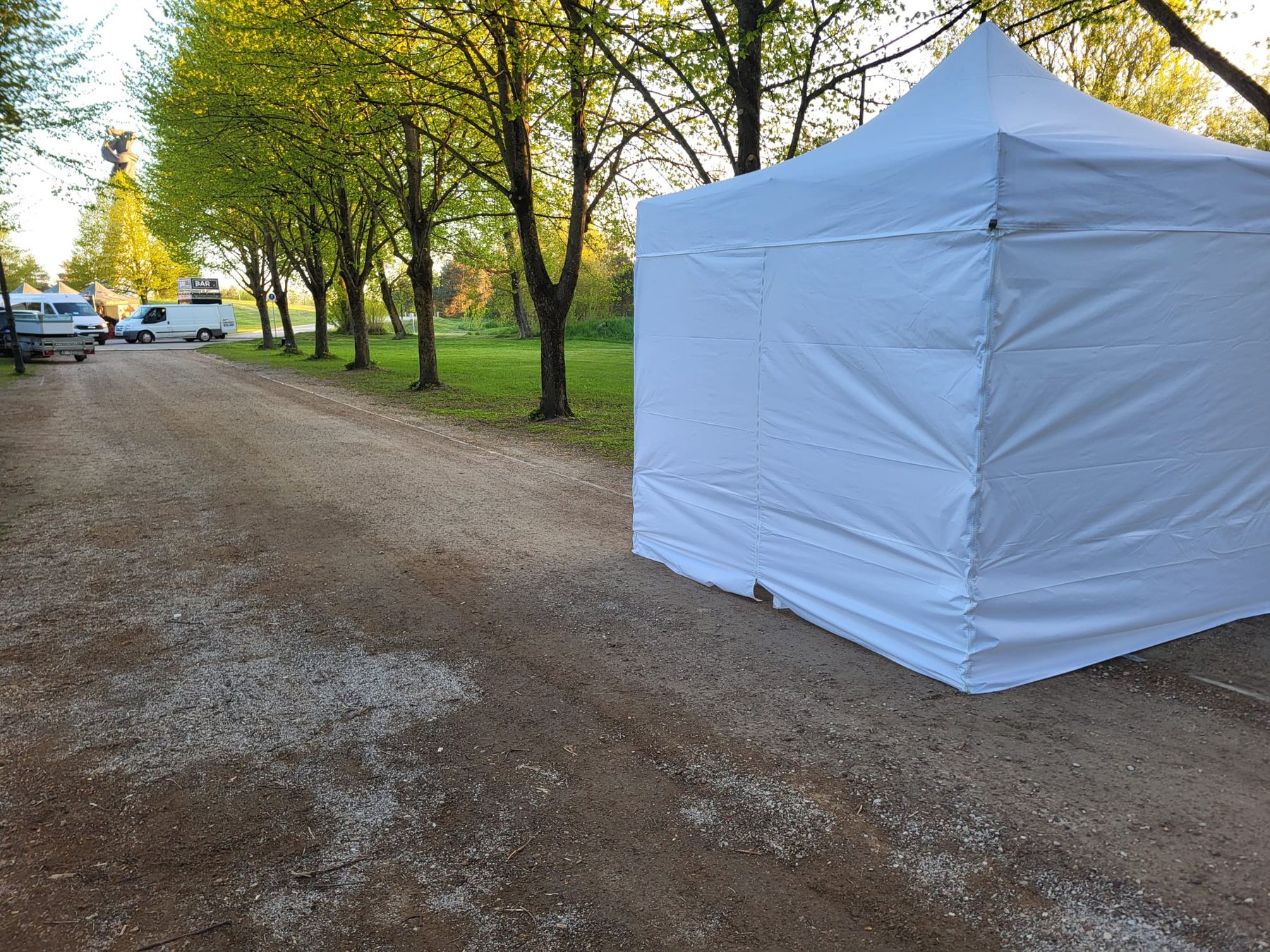 Balta telts 3x3 m